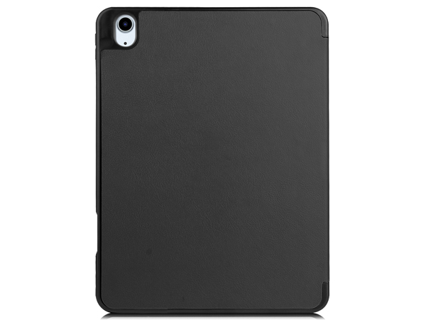 Synthetic Leather Flip Case with Stand for iPad Air 11 inch (2024) - Black