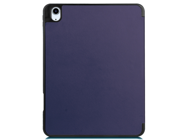 Synthetic Leather Flip Case with Stand for iPad Air 11 inch (2024) - Blue