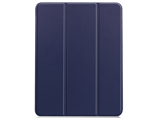 Synthetic Leather Flip Case with Stand for iPad Air 11 inch (2024) - Blue