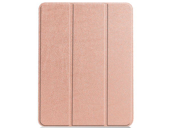 Synthetic Leather Flip Case with Stand for iPad Air 11 inch (2024) - Rose Gold