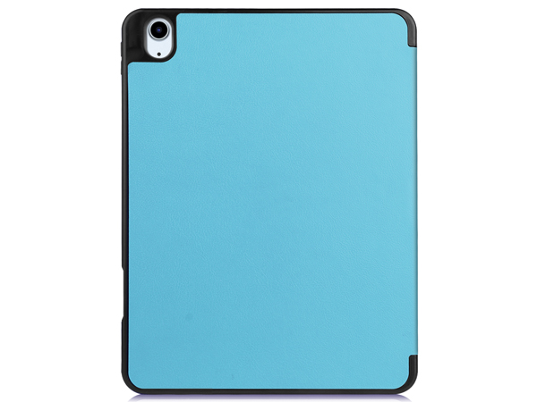 Synthetic Leather Flip Case with Stand for iPad Air 11 inch (2024) - Sky Blue