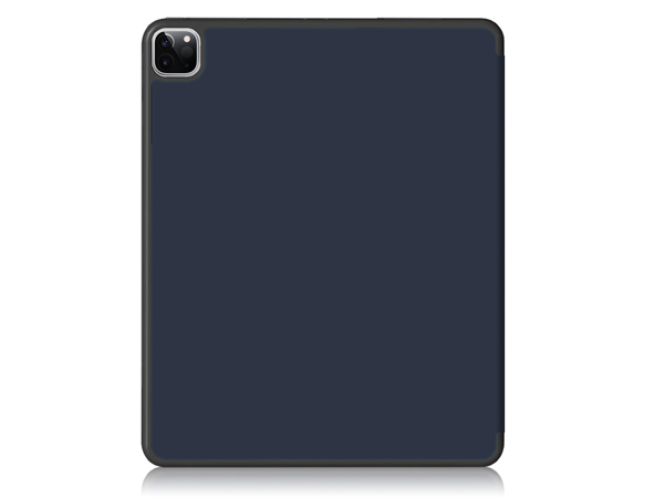 Synthetic Leather Flip Case with Stand for iPad Air 13 inch (2024) - Midnight Blue