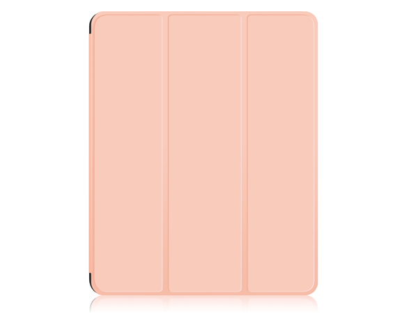 Synthetic Leather Flip Case with Stand for iPad Air 13 inch (2024) - Apricot