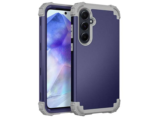 Defender Case for the Samsung Galaxy A55 - Navy Impact Case