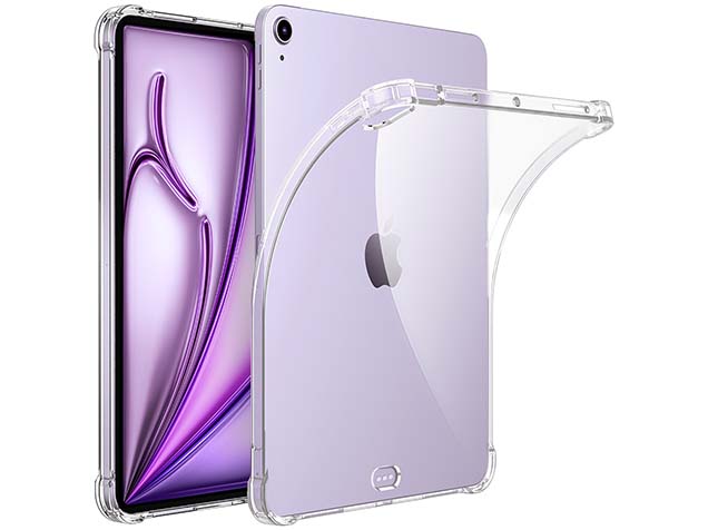 Gel Case with Bumper Edges for iPad Air 13 (2024) - Clear Soft Cover