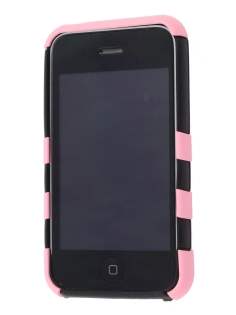 Two Piece Back Case for iPhone 3G/3GS - Baby Pink/Black