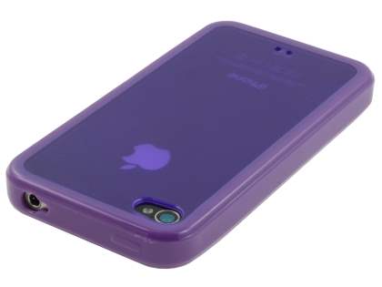 Dual-Design Case for iPhone 4S/4 - Purple/Frosted Purple