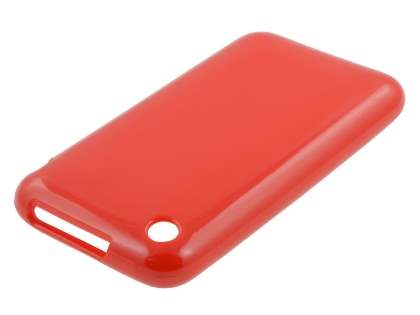 Frosted Colour TPU Gel Case for iPhone 3GS/3G - Red