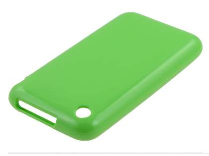 Frosted Colour TPU Gel Case for iPhone 3GS/3G - Lime Green