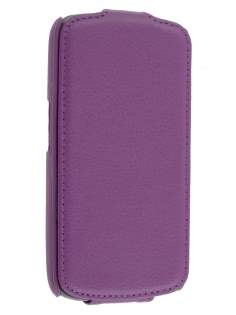 Samsung I9250 Galaxy Nexus Slim Synthetic Leather Flip Case - Purple ...