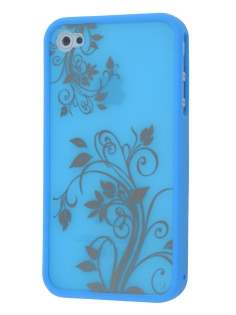 LIM'S Fashionable Protective Case for iPhone 4S/4 - Blue Dual-Design Case