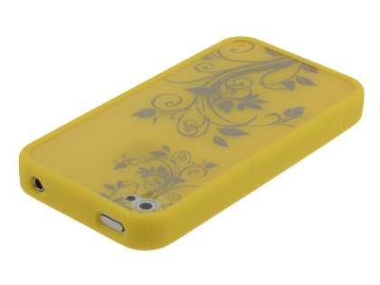 LIM'S Fashionable Protective Case for iPhone 4S/4 - Yellow