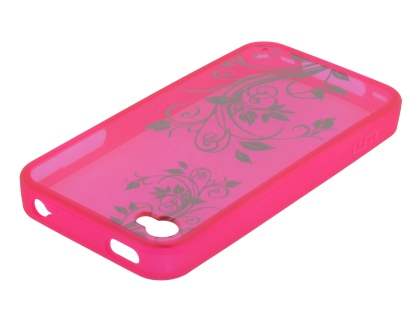 LIM'S Fashionable Protective Case for iPhone 4S/4 - Hot Pink