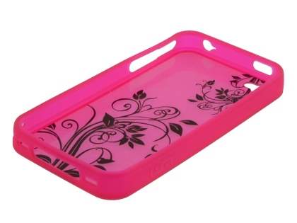 LIM'S Fashionable Protective Case for iPhone 4S/4 - Hot Pink