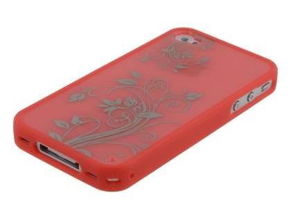 LIM'S Fashionable Protective Case for iPhone 4S/4 - Red