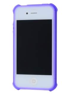Frosted Colour TPU Gel Case for iPhone 4/4S - Purple