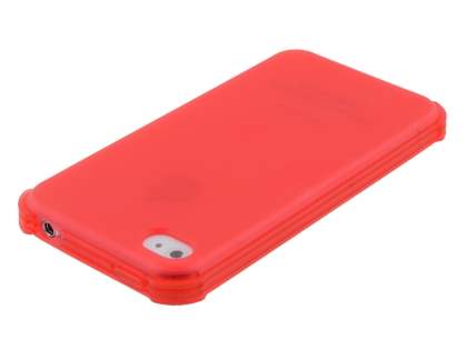Frosted Colour TPU Gel Case for iPhone 4/4S - Red