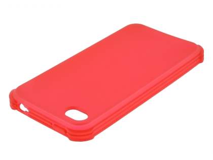Frosted Colour TPU Gel Case for iPhone 4/4S - Red