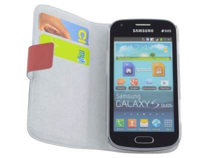 Slim Genuine Leather Portfolio Case for Samsung Galaxy Trend S7560/S ...