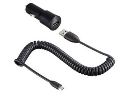 HTC CC C200 Car Charger with Micro-USB to USB-A Data Cable - Car Charger