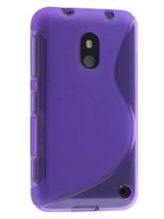 Wave Case for Nokia Lumia 620 - Frosted Purple/Purple Soft Cover
