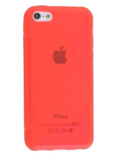 Wave Case for iPhone 5c - Frosted Red/Red Soft Cover