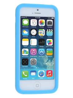 Silicone Rubber Case for iPhone 5c - Sky Blue