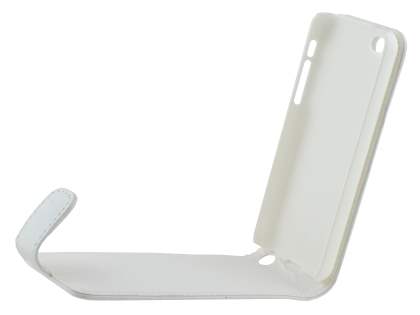 Synthetic Leather Flip Case for iPhone 5c - Pearl White