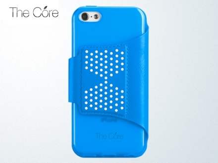 Momax The Core Polka Dots Flip Case for iPhone 5c - Blue