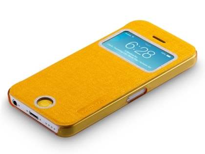 Momax Flip View Case for iPhone 5c - Canary Yellow
