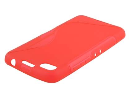 Wave Case for BlackBerry Z30 - Frosted Red/Red Soft Cover