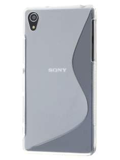 Wave Case for Sony Xperia Z2 - Frosted Clear/Clear Soft Cover