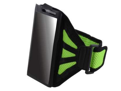Universal Sports Armband for Phones - Black/Green Sports Arm Band