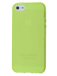 Frosted TPU Gel Case for iPhone SE(1st Gen)/5s/5 - Frosted Green