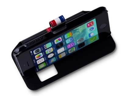 Momax French Style Flip View Case for iPhone SE(1st Gen)/5s/5 - Classic Black