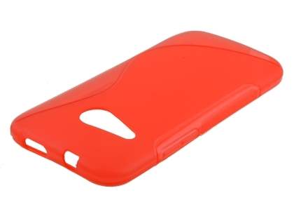 Wave Case for HTC One mini 2 - Frosted Red/Red Soft Cover