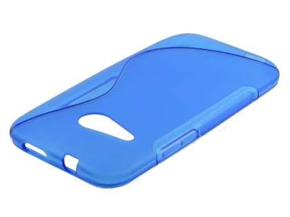 Wave Case for HTC One mini 2 - Frosted Blue/Blue Soft Cover