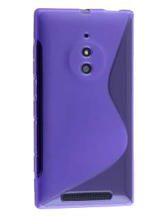 Wave Case for Nokia Lumia 830 - Frosted Purple/Purple Soft Cover