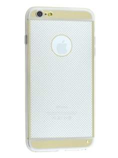 Pattern TPU Case for iPhone 6s Plus/6 Plus - Gold/Clear