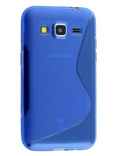 Wave Case for Samsung Core Prime - Frosted Blue/Blue Soft Cover