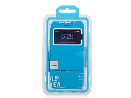 Momax Flip View Case for iPhone 6s/6 - Sky Blue
