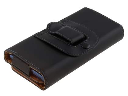 Smooth Synthetic Leather Belt Pouch - Bumper Case Compatible