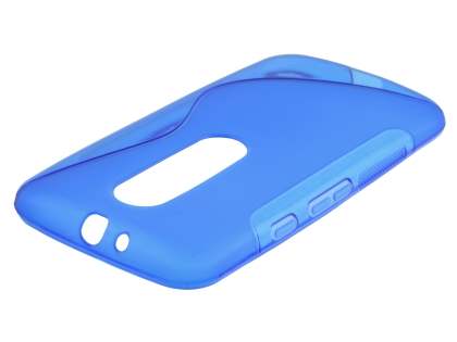 Wave Case for Motorola Moto G 3rd Gen - Frosted Blue/Blue Soft Cover