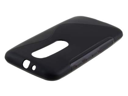 Wave Case for Motorola Moto G 3rd Gen - Frosted Black/Black Soft Cover