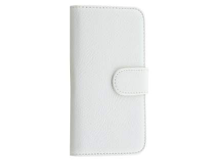 Synthetic Leather Wallet Case with Stand for iPhone 6s Plus/6 Plus - Pearl White