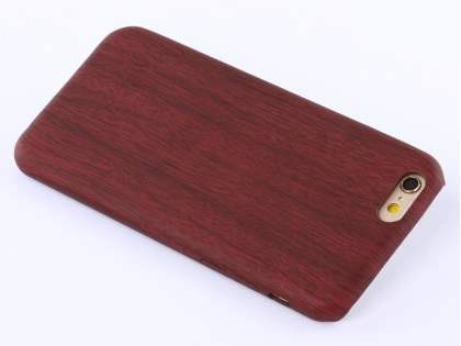 Wood Pattern Soft TPU Case for iPhone 6s Plus/6 Plus - Mahogany