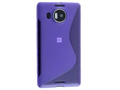 Wave Case for Microsoft Lumia 950 XL - Frosted Purple/Purple Soft Cover