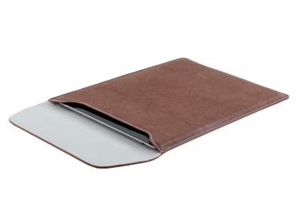 Synthetic Leather Slide-in Case for Tablets - Brown