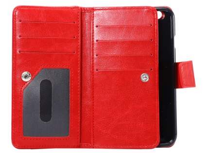 2-in-1 Synthetic Leather Wallet Case for iPhone 6s/6 - Red