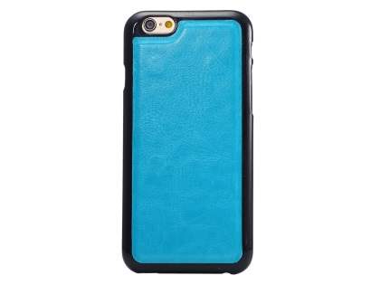 2-in-1 Synthetic Leather Wallet Case for iPhone 6s Plus/6 Plus - Blue